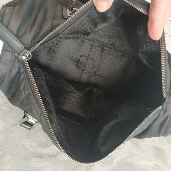 Chanel Black Sport Boston Nylon & Leather Duffel Bag - Picture 12 of 16